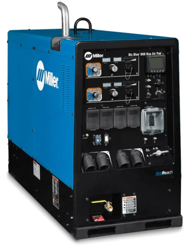 welders-miller-big-blue-800-duo-air-pak-deutz-diesel-welder-w-arcreach-1205643082 Used Miller Engine Driven Welders